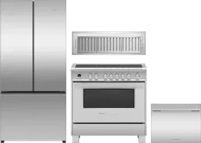 4 Piece Package Includes Refrigerator, Range, Hood And Dishwasher
